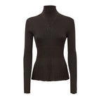 Brown Viscose Turtleneck