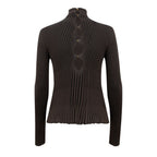 Brown Viscose Turtleneck