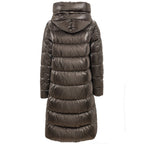 Gray Viscose Parka
