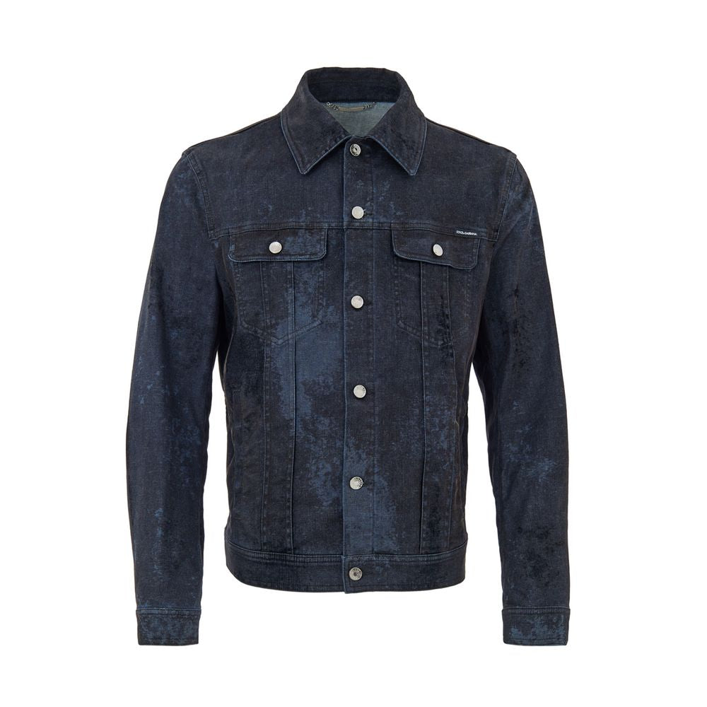 Gray Cotton Denim Jacket