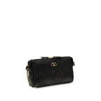 Black Calf Leather Bos Taurus Shoulder Bag