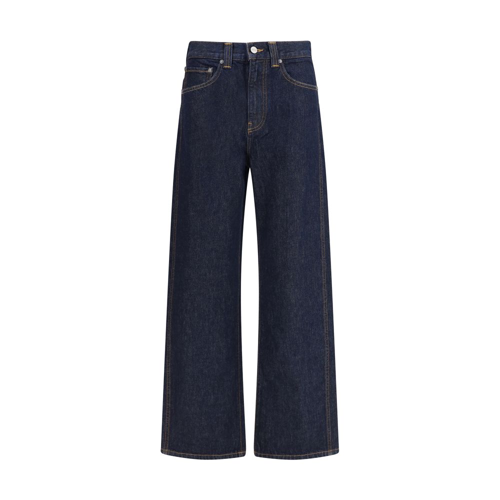 Blue Cotton Relaxed Fit Jeans