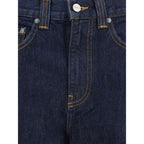 Blue Cotton Relaxed Fit Jeans