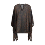 Brown Cotton Casual Dress