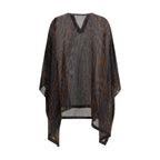 Brown Cotton Casual Dress