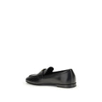 Black Calf Leather Bos Taurus Slip-On Loafers