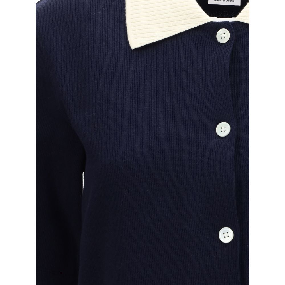 Blue Cotton Casual Dress