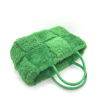 Bottega Veneta Arco Tote Intrecciato Shearling Small