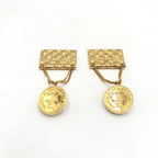 Bag Motif Clip-On Drop Earrings