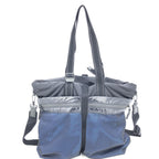 Black And Blue Nylon Convertible Tote