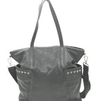 Balfour Black Leather Studs Tote