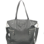 Balfour Black Leather Studs Tote
