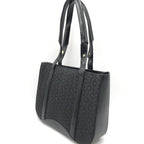Black C Macadam Canvas Tote Bag