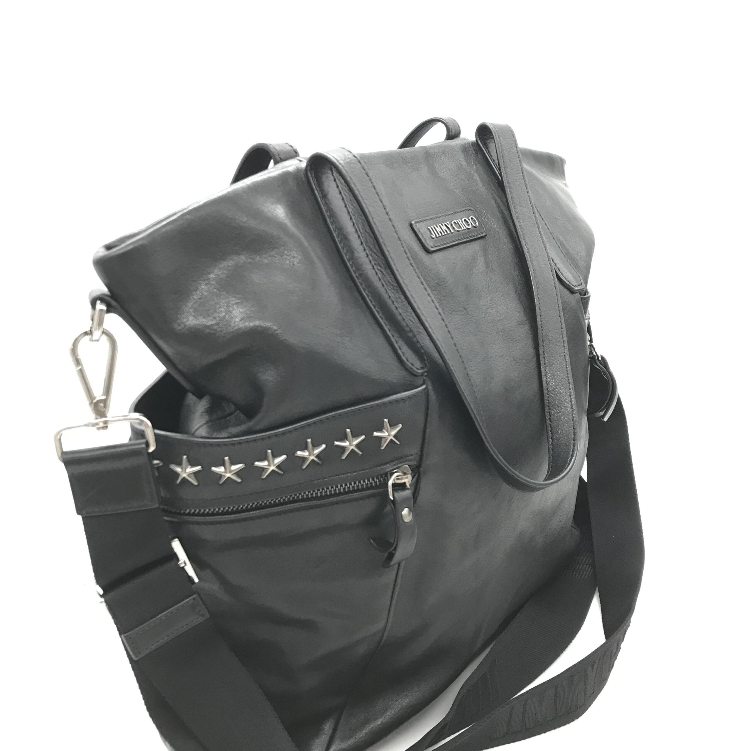 Balfour Black Leather Studs Tote
