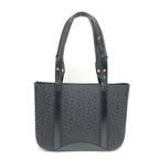Black C Macadam Canvas Tote Bag