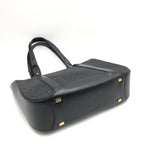 Black C Macadam Canvas Tote Bag