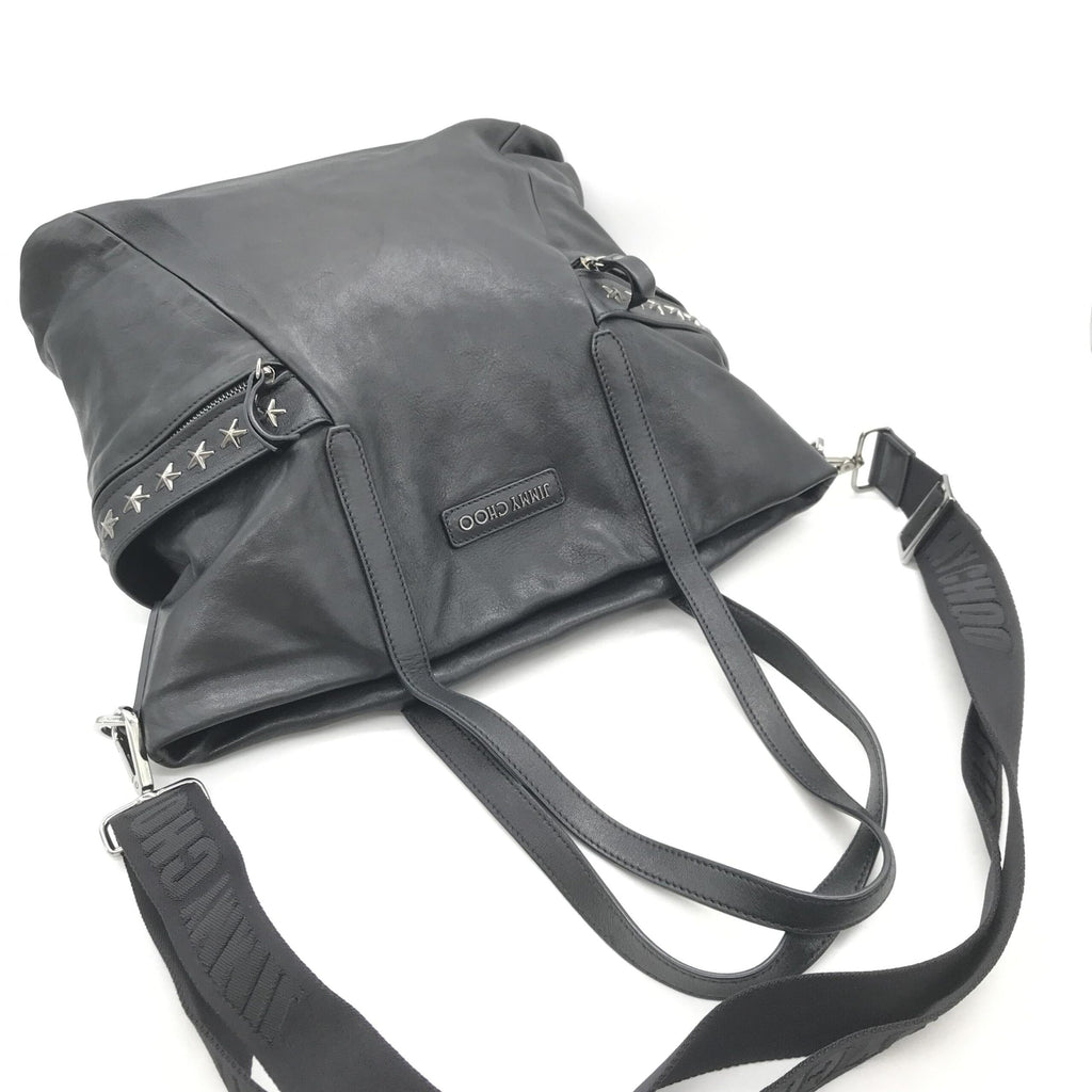 Balfour Black Leather Studs Tote