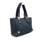 Black GG Canvas Tote Bag