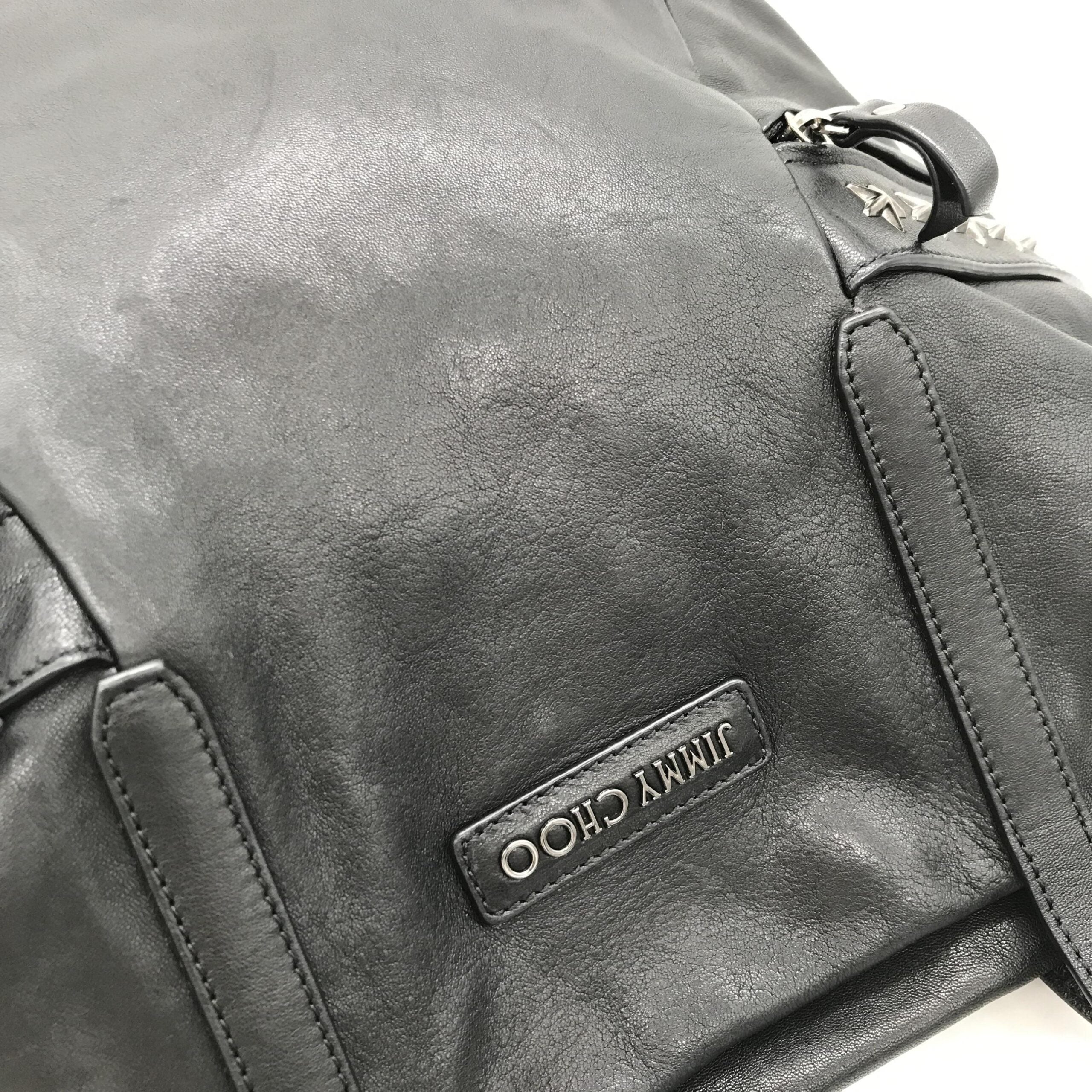 Balfour Black Leather Studs Tote