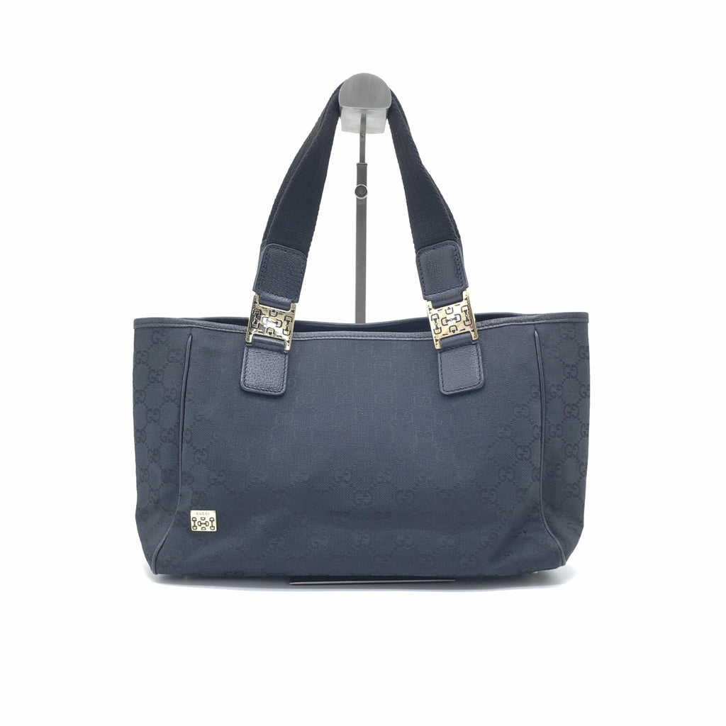 Black GG Canvas Tote Bag