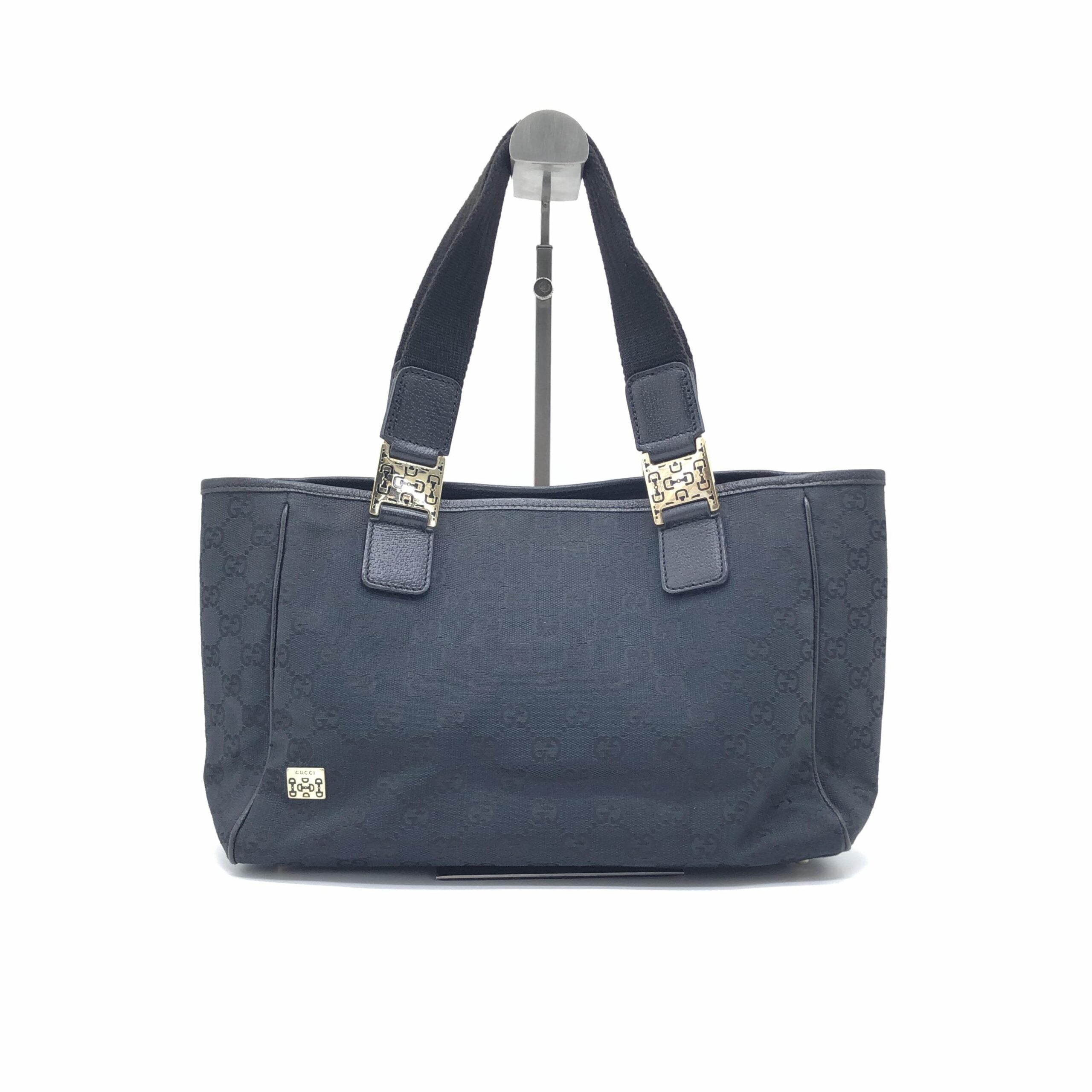 Black GG Canvas Tote Bag
