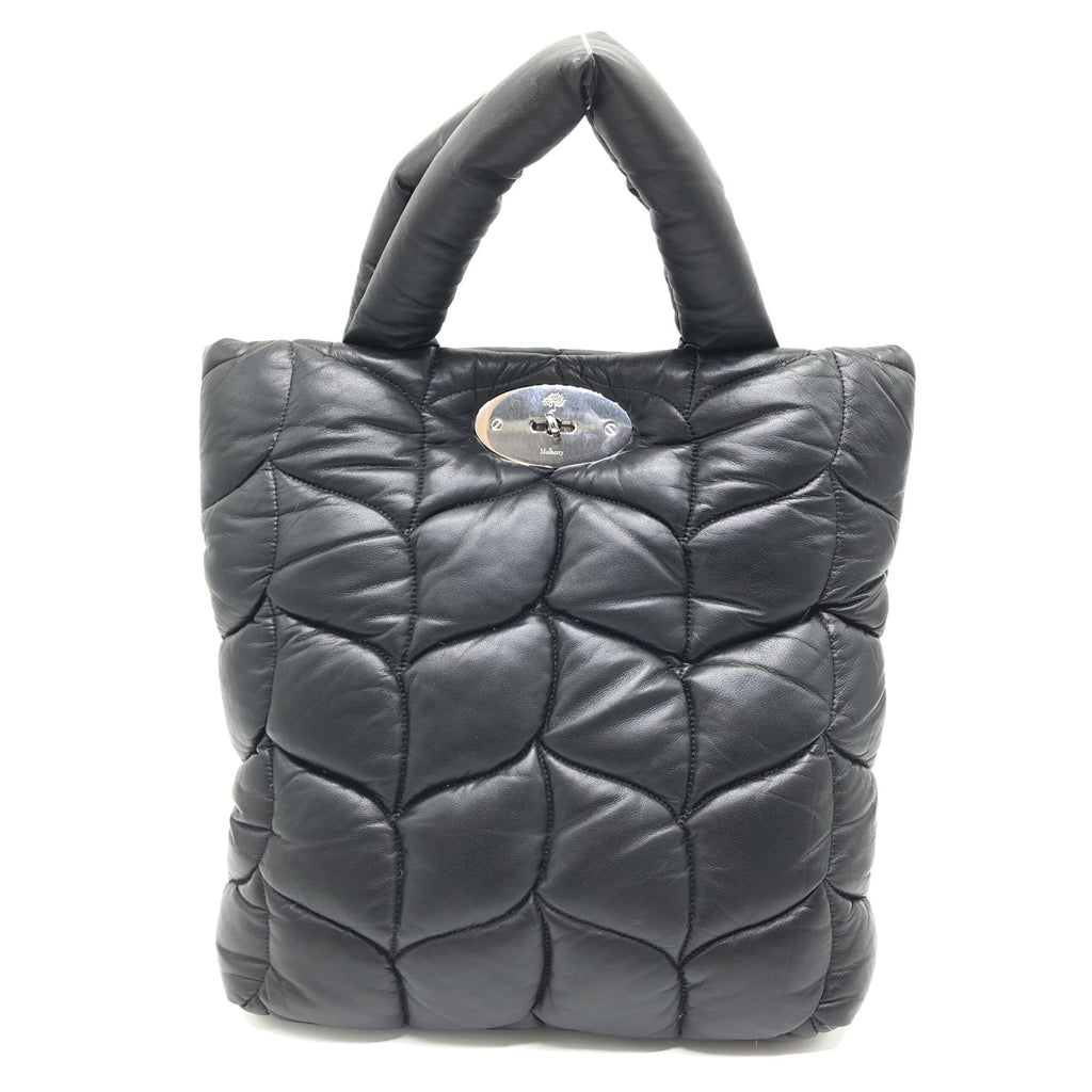 Black Leather Big Softie Tote Bag
