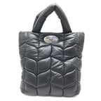 Black Leather Big Softie Tote Bag
