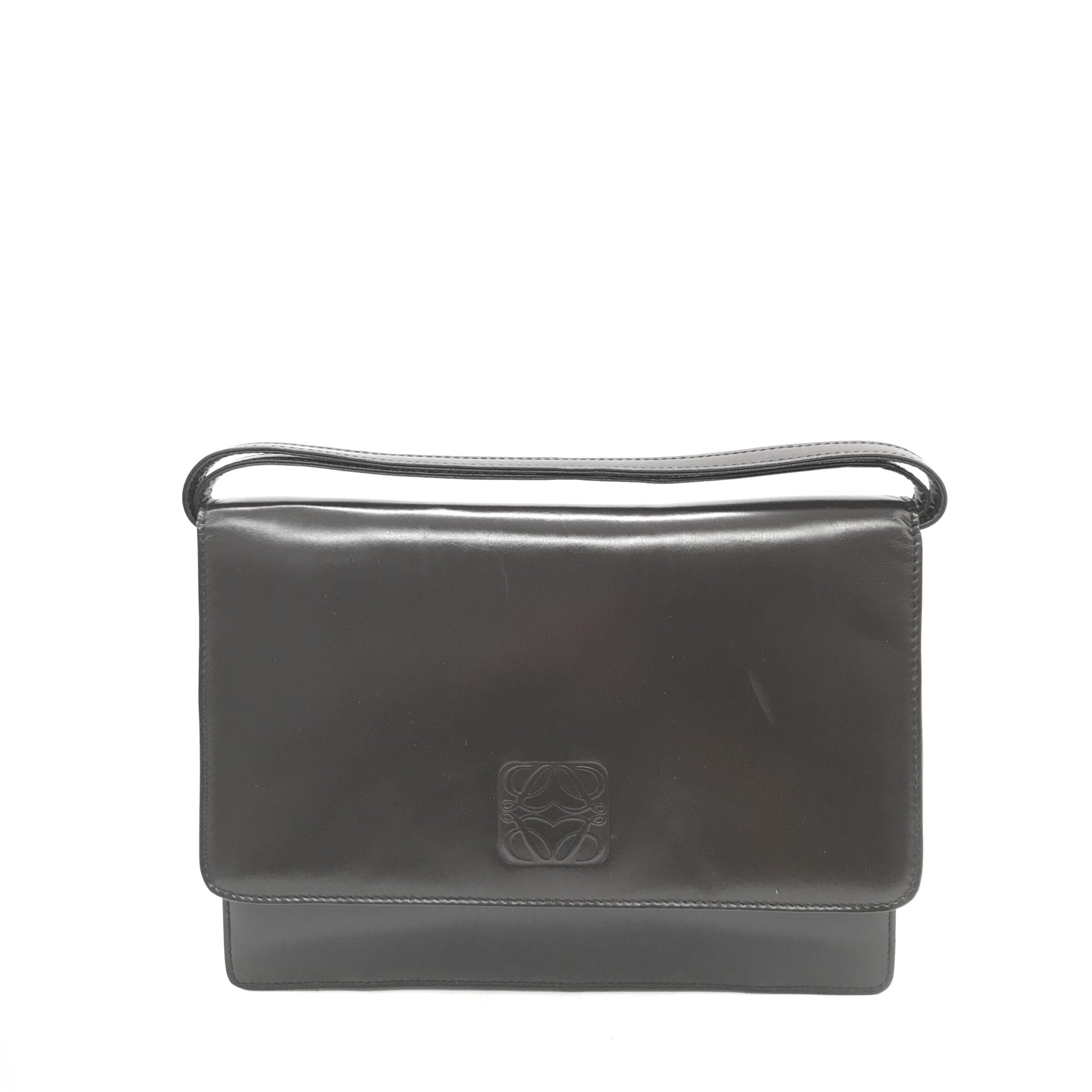 Black Leather Shoulder Bag