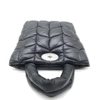 Black Leather Big Softie Tote Bag