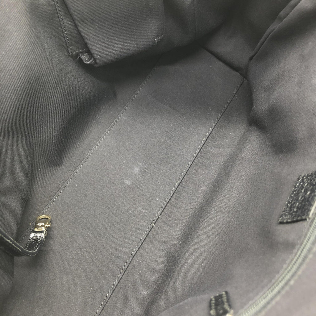 Black GG Canvas Tote Bag