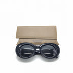 Black Oversized Round Sunglasses