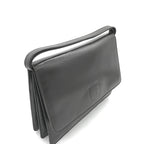 Black Leather Shoulder Bag