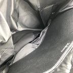 Black Leather Big Softie Tote Bag