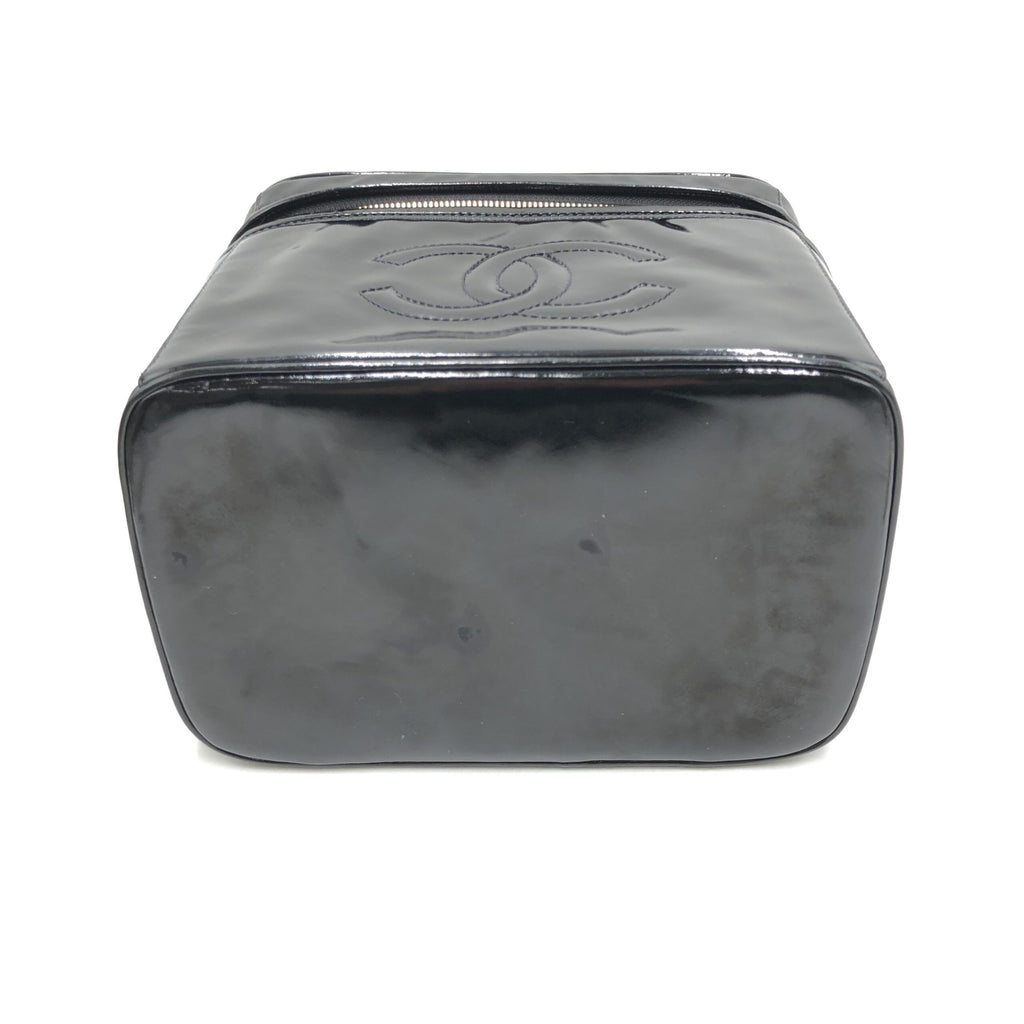 Black Patent Leather Vanity Case