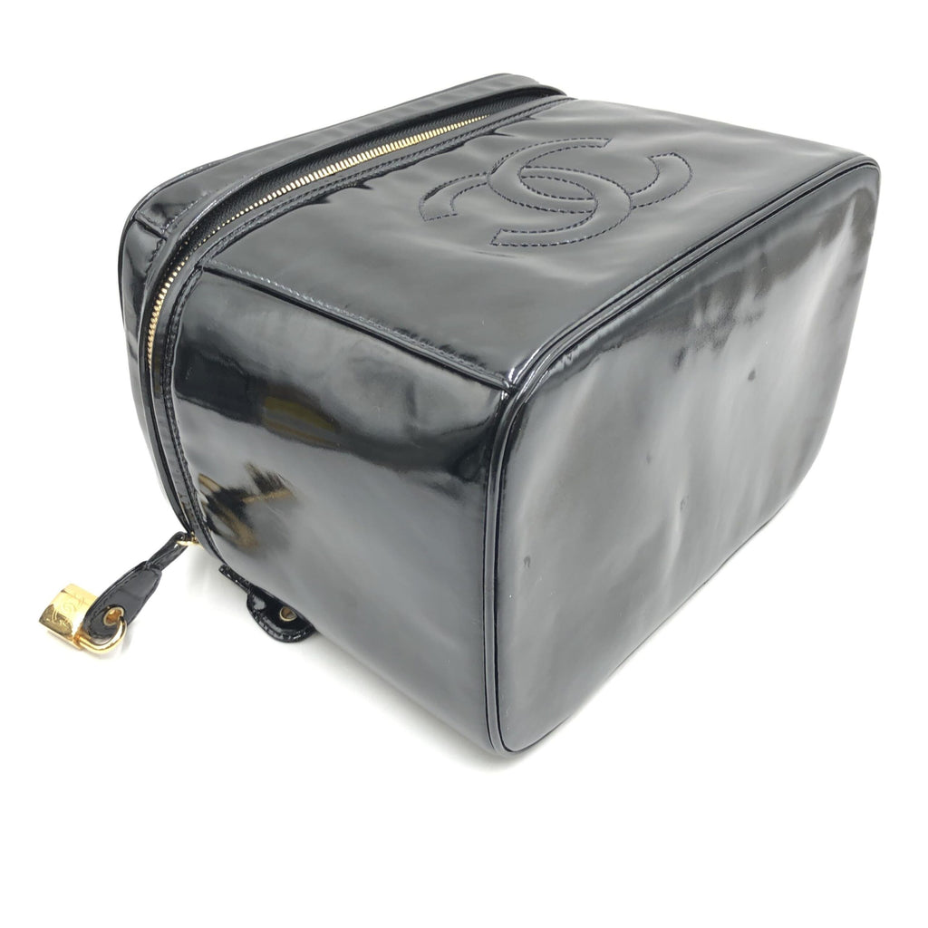 Black Patent Leather Vanity Case