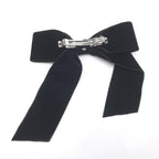 Black Velvet Bow Hair Accessory