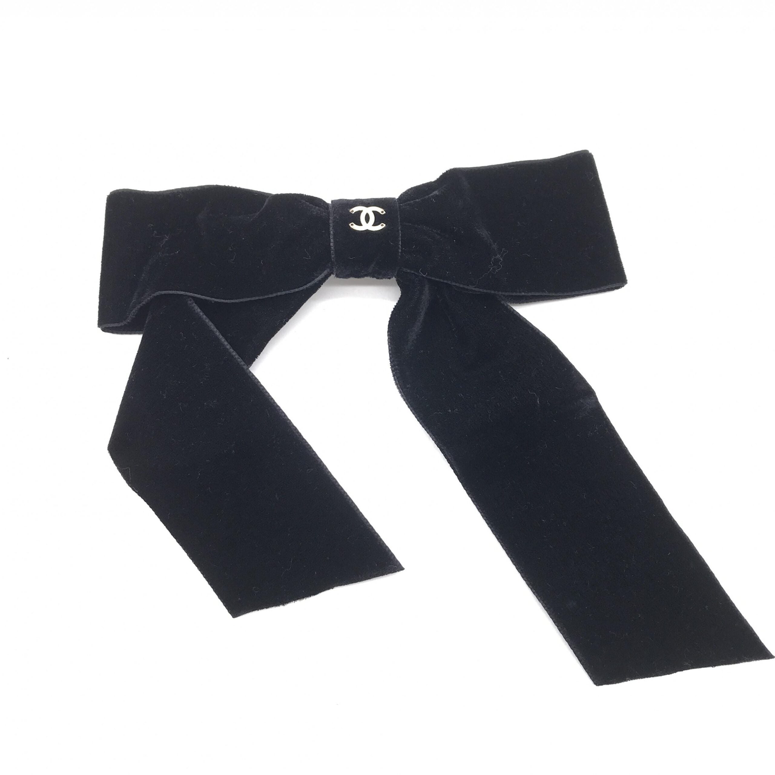 Black Velvet Bow Hair Accessory