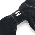Black Velvet Bow Hair Accessory