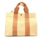 Canvas Tote Bag In Pastel Orange