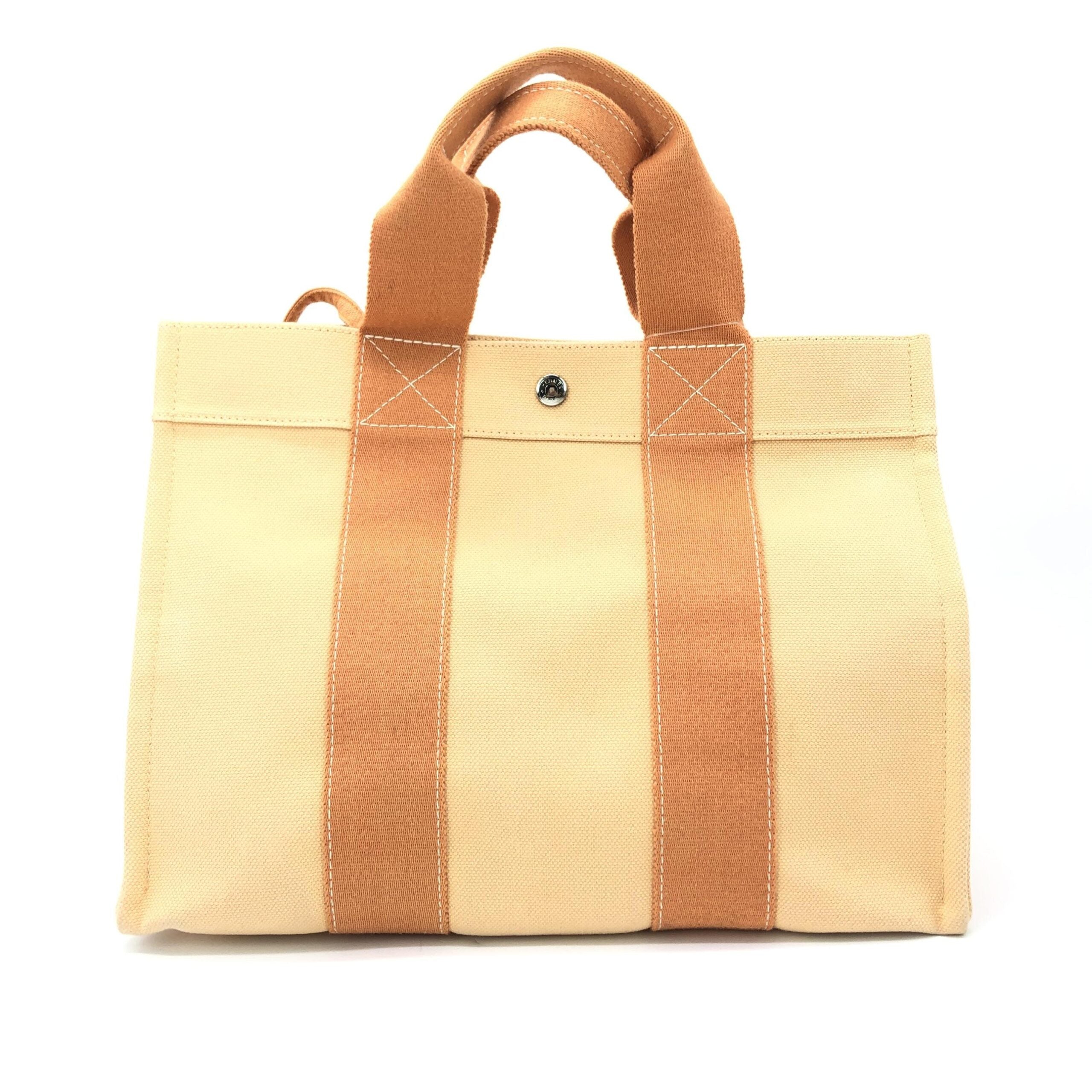 Canvas Tote Bag In Pastel Orange
