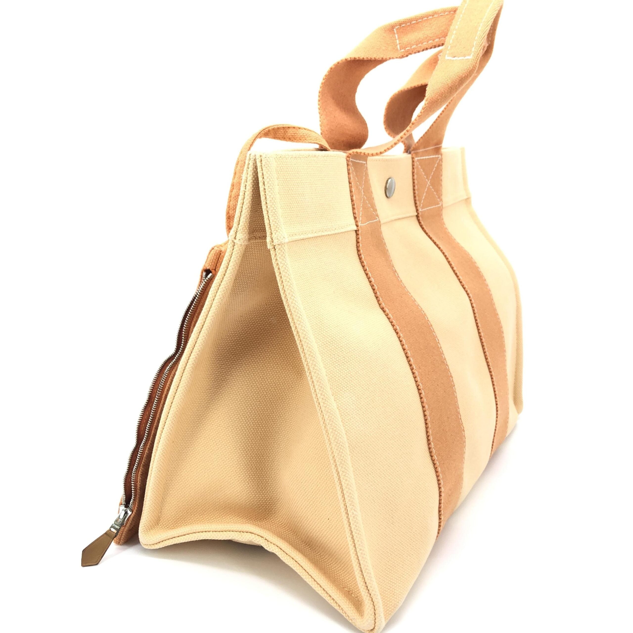 Canvas Tote Bag In Pastel Orange