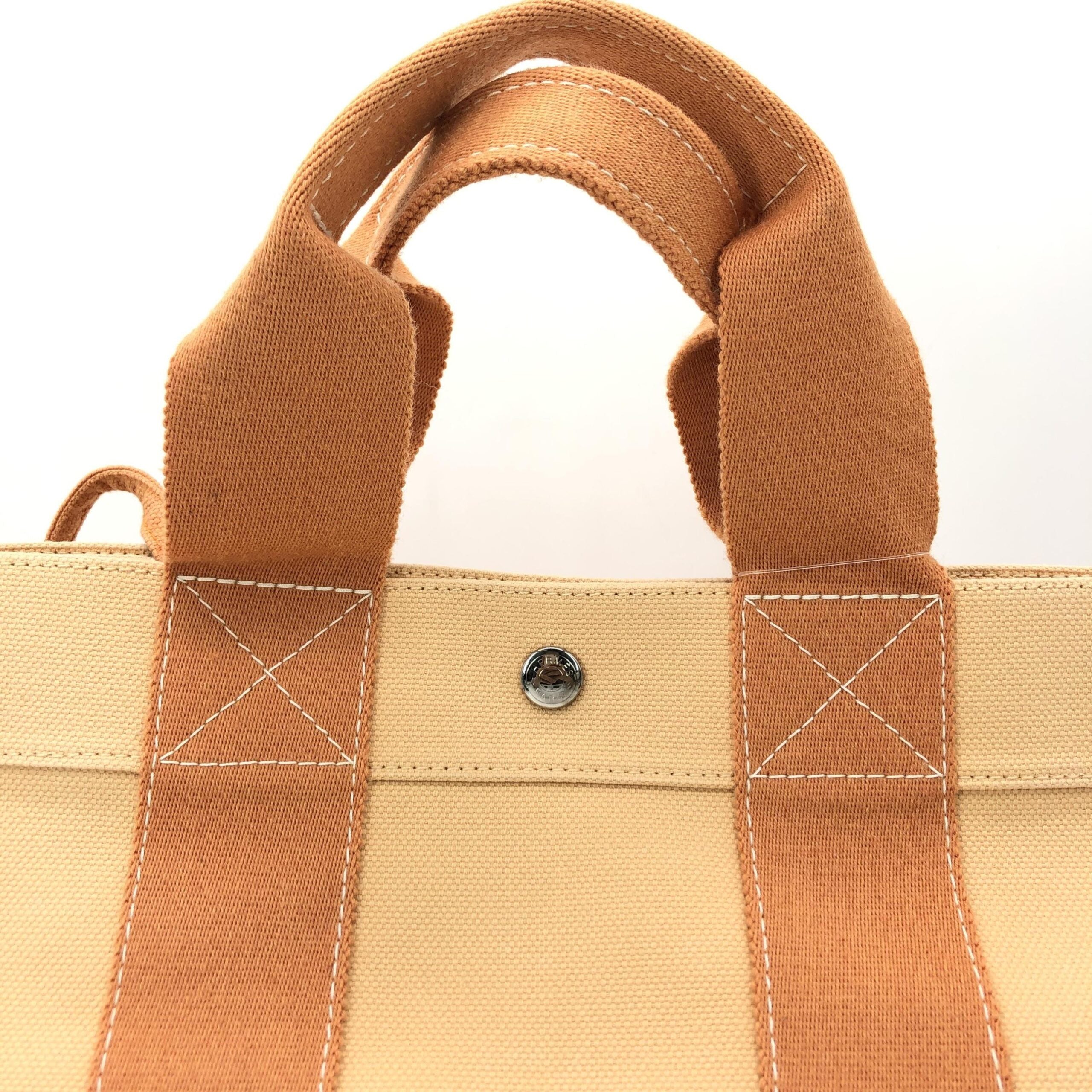 Canvas Tote Bag In Pastel Orange