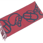 Cashmere Muffler In Burgundy Color