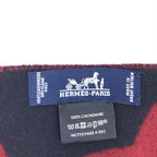 Cashmere Muffler In Burgundy Color