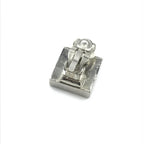 Coco Mark Earrings Black/White/Silver