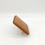 Compact Wallet In Brown Leather