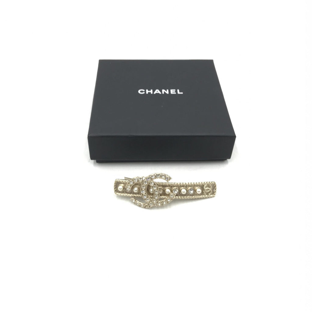Crystal Pearl CC Hair Clip