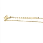 Dolphin Motif Rhinestone Gold Plated Necklace