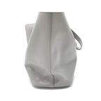 Gancio City Light Grey Leather Tote Bag