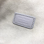 Gancio City Light Grey Leather Tote Bag